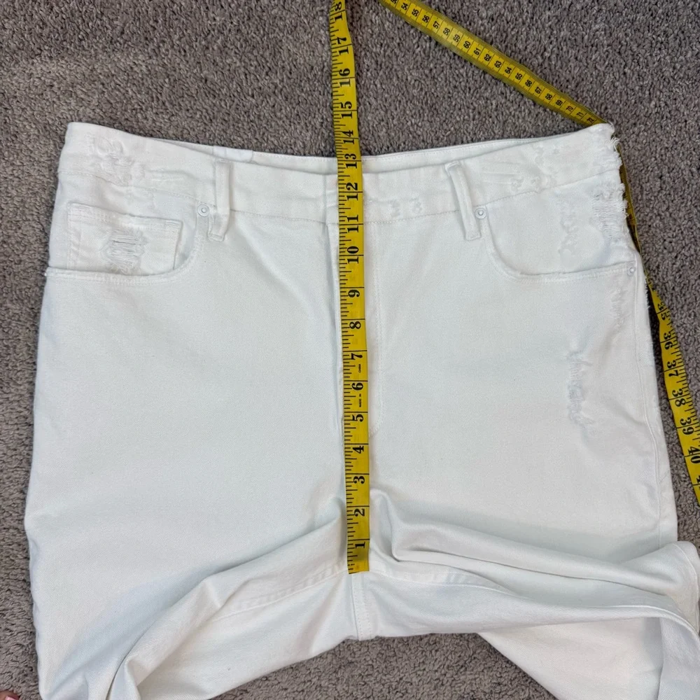 Good American Good‎ Icon Straight Leg Jeans White 15
